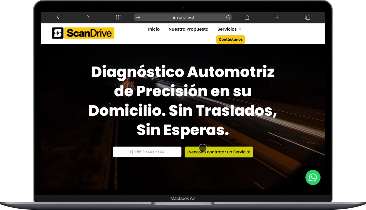 Landing Page Scandrive
